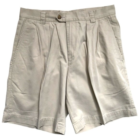 John W. Nordstrom Other - John W. Nordstrom | Mens Smartcare Beige Pleated Shorts Size 44W